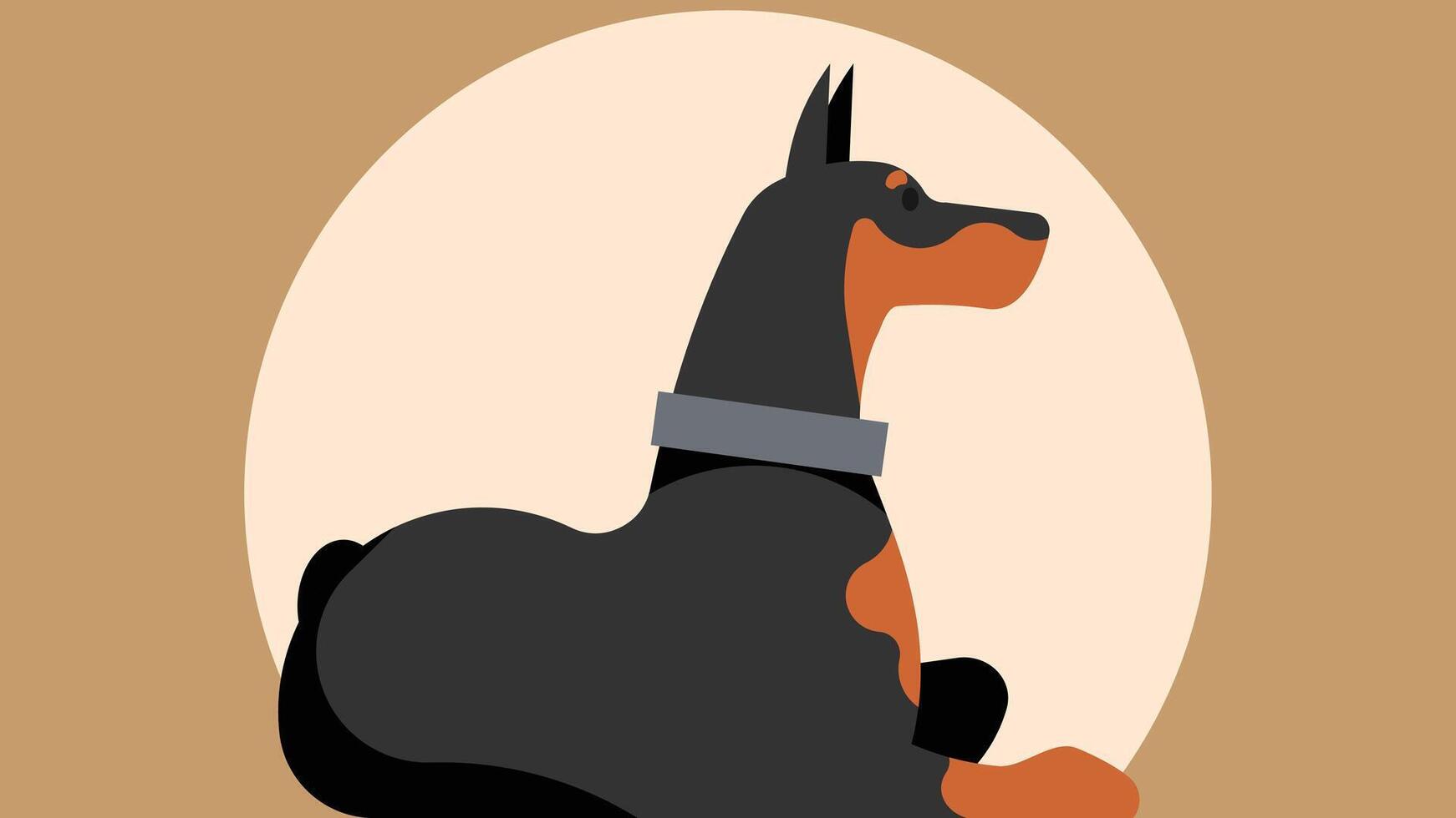 Dog animals the man best friend isolated illustraiton vector