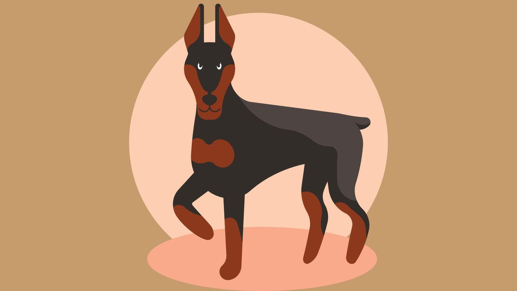 Dog animals the man best friend isolated illustraiton vector