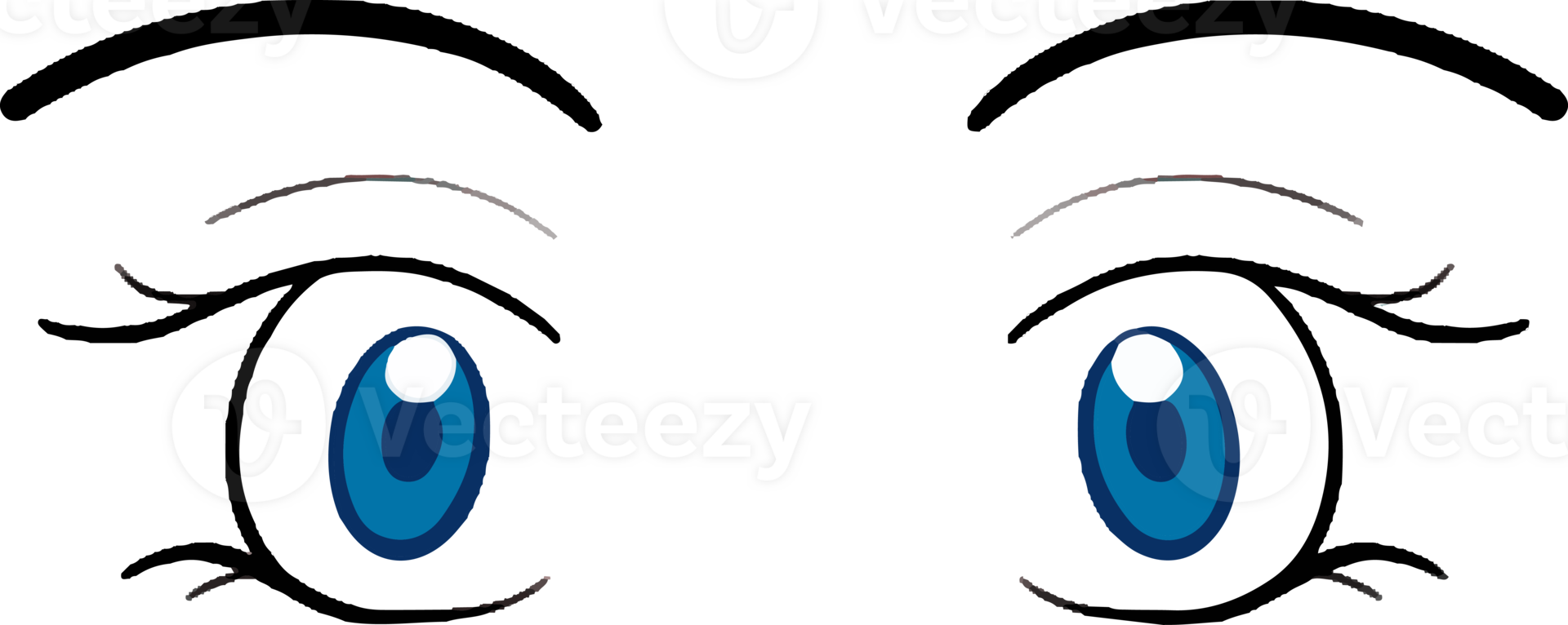 Comic Eyes Expression png