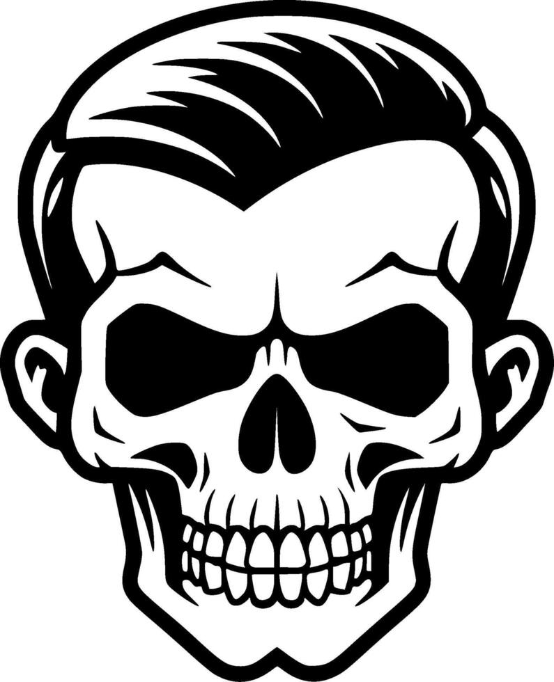 Skull - Minimalist and Flat Logo - illustration vector