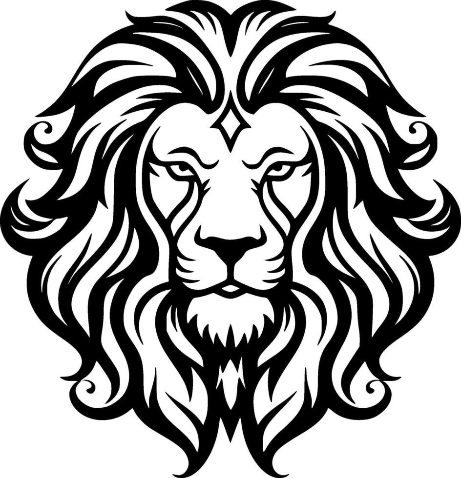 Lion - Minimalist and Flat Logo - illustration vector