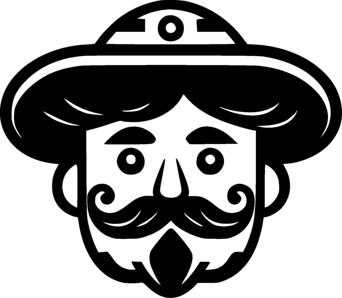 Mexican, Minimalist and Simple Silhouette - illustration vector
