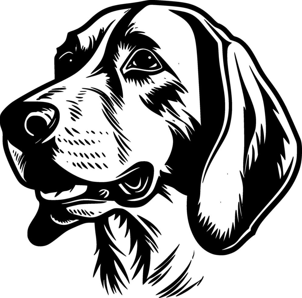 Beagle, Minimalist and Simple Silhouette - illustration vector