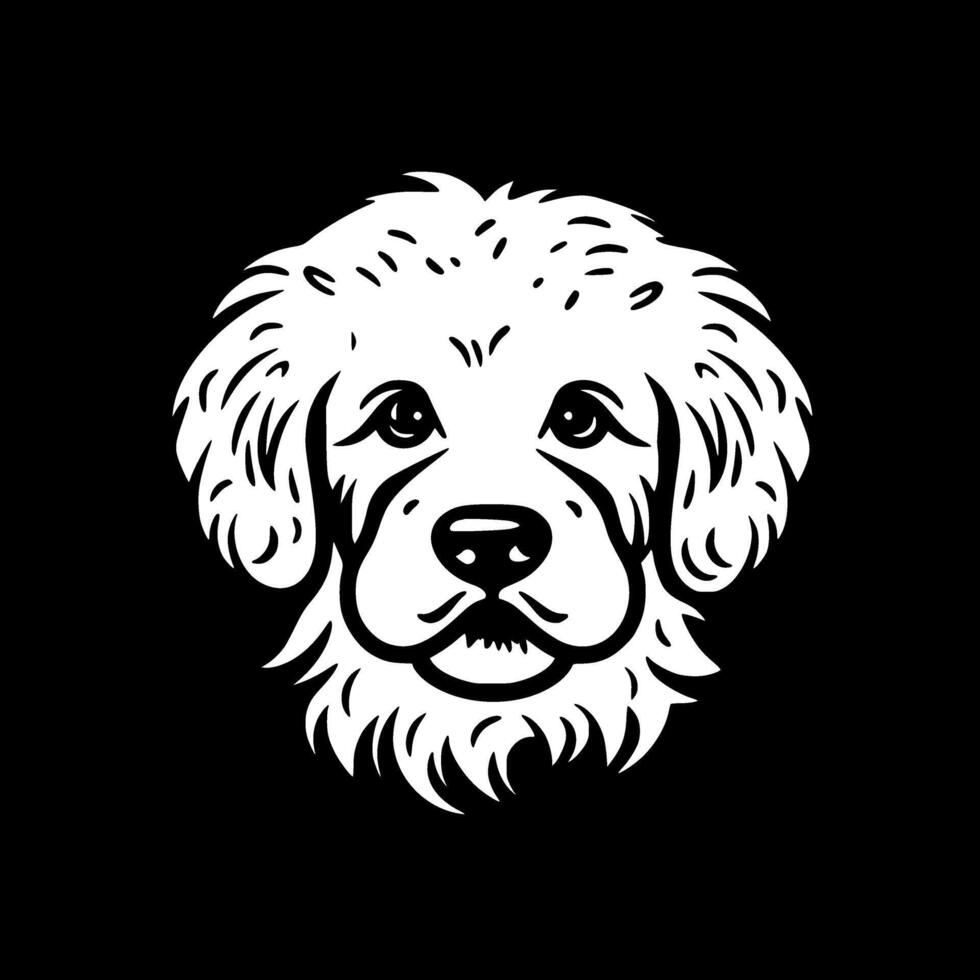 bichón frisa, minimalista y sencillo silueta - ilustración vector