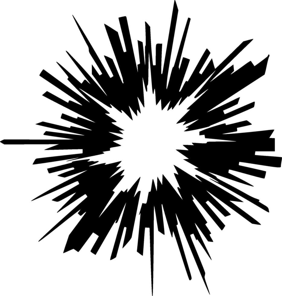 Explosion - Minimalist and Flat Logo - illustration vector