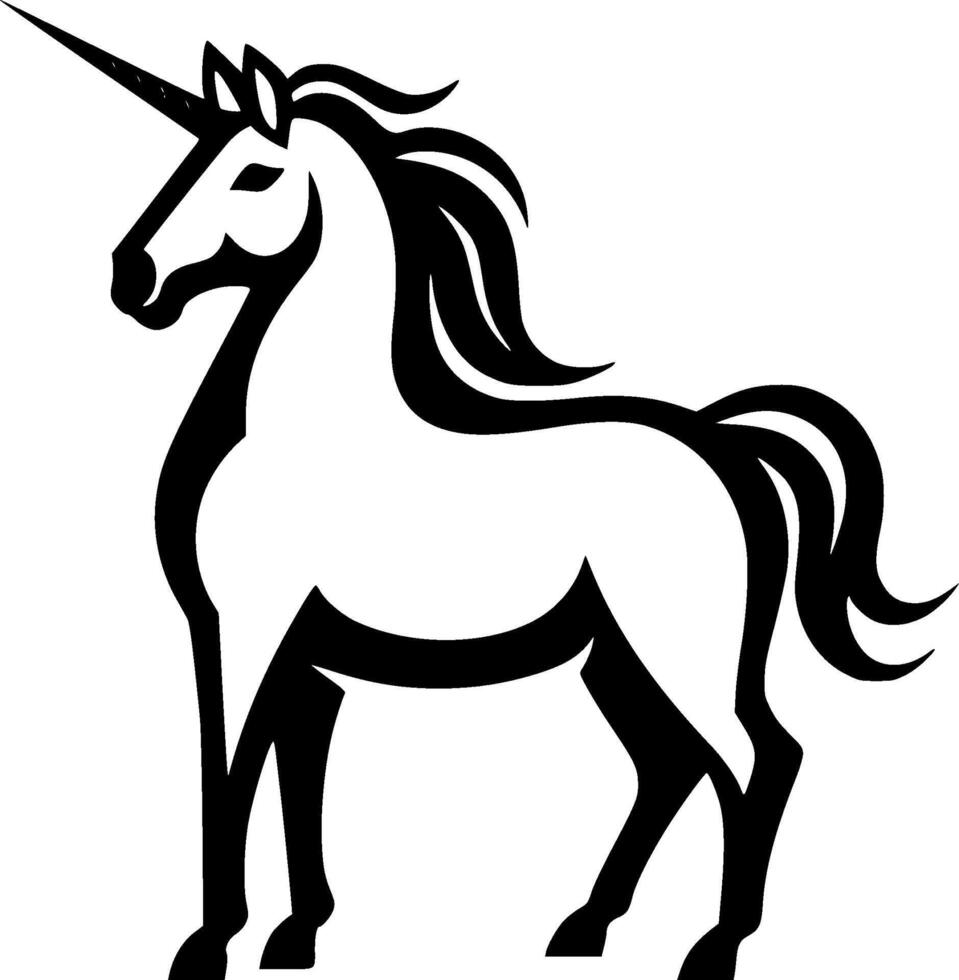 Unicorn - High Quality Logo - illustration ideal for T-shirt graphic vector