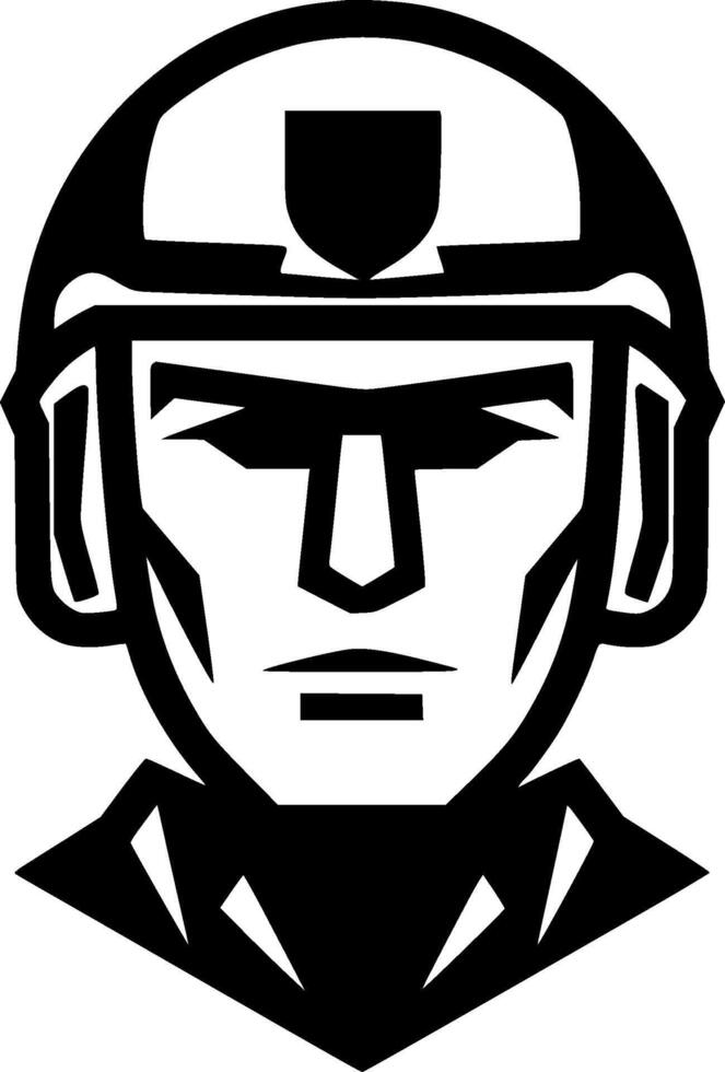 Military, Minimalist and Simple Silhouette - illustration vector
