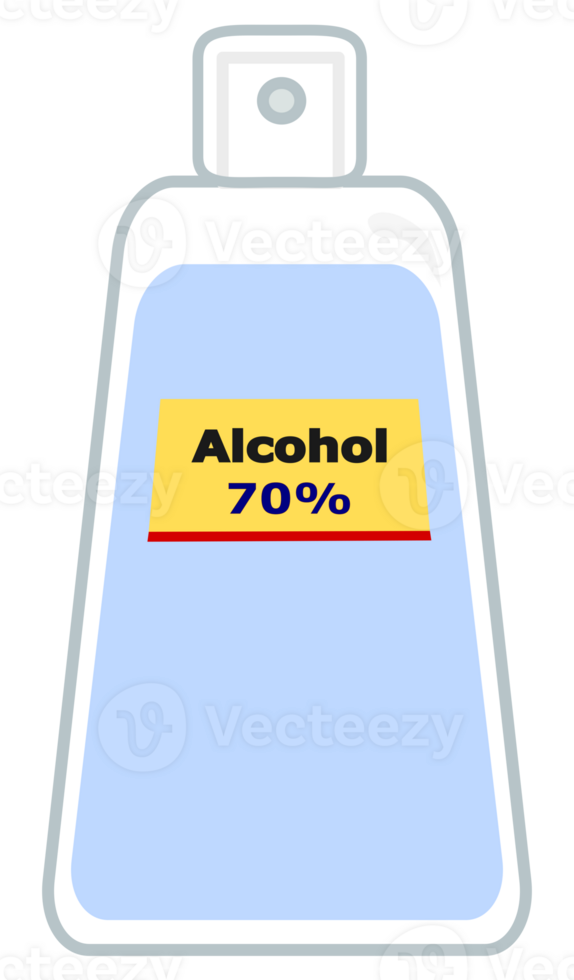 un' bottiglia alcool 70 per cento spray png