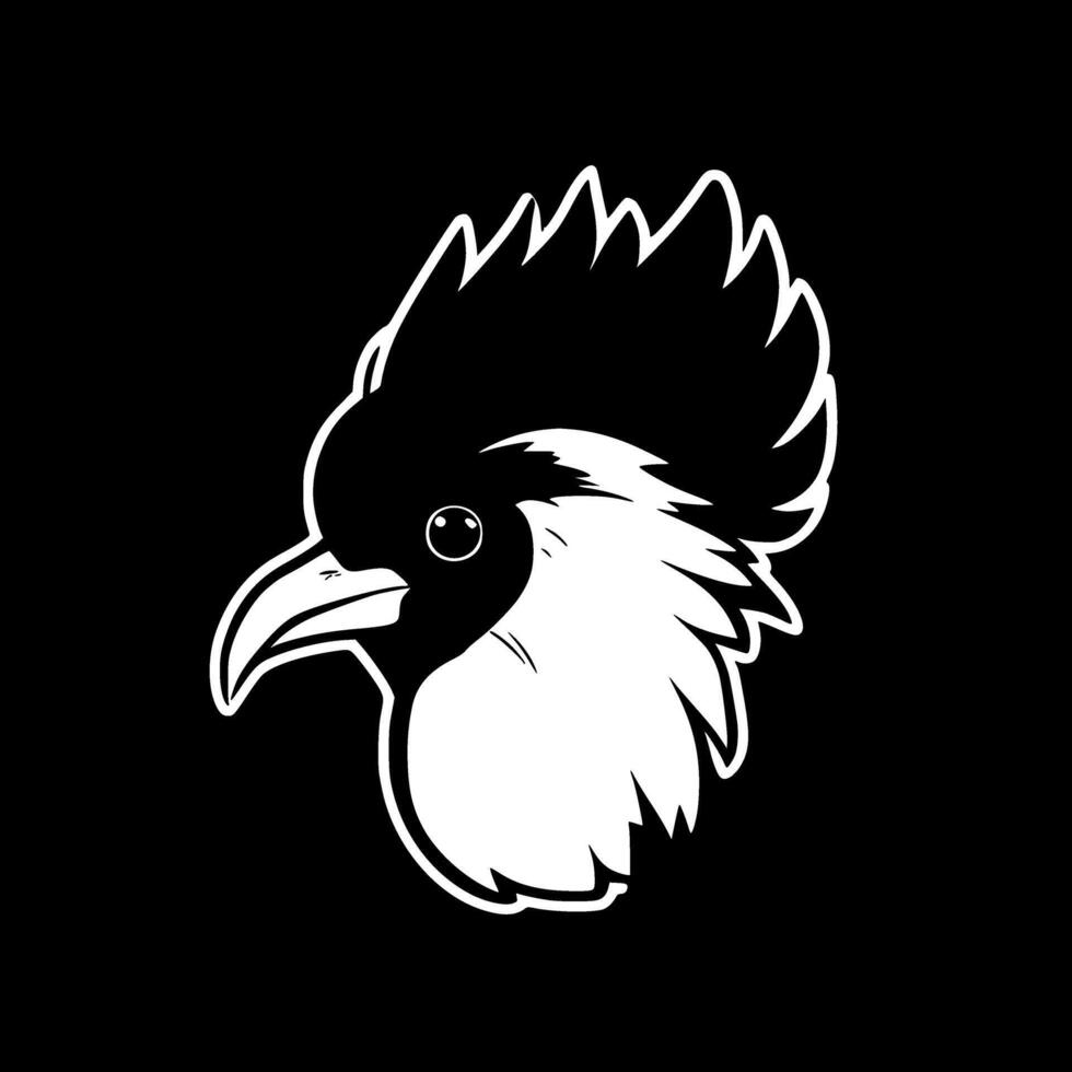 Cockatoo - Minimalist and Flat Logo - illustration vector