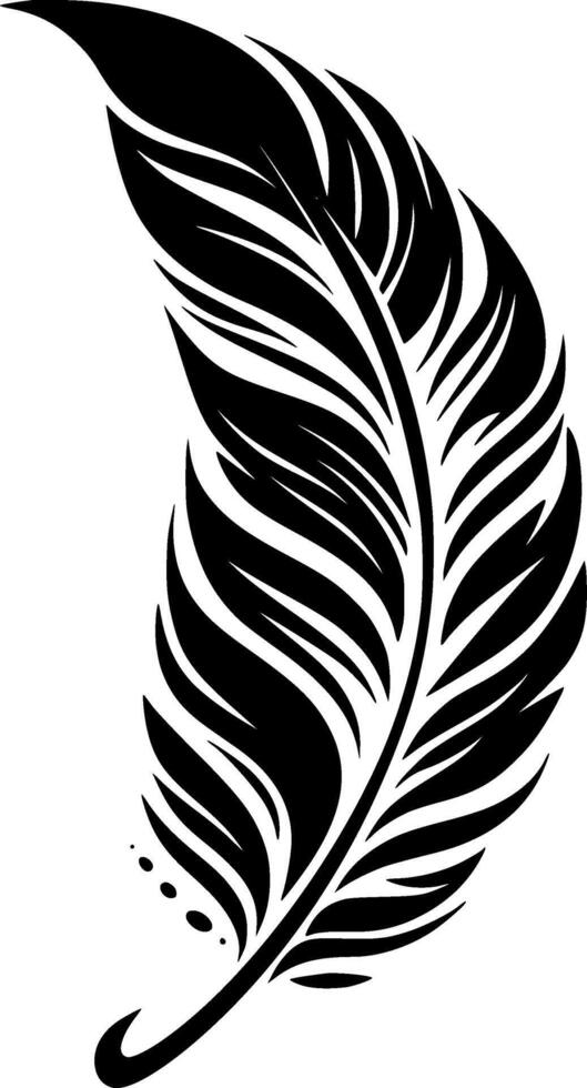 Feather - High Quality Logo - illustration ideal for T-shirt graphic vector