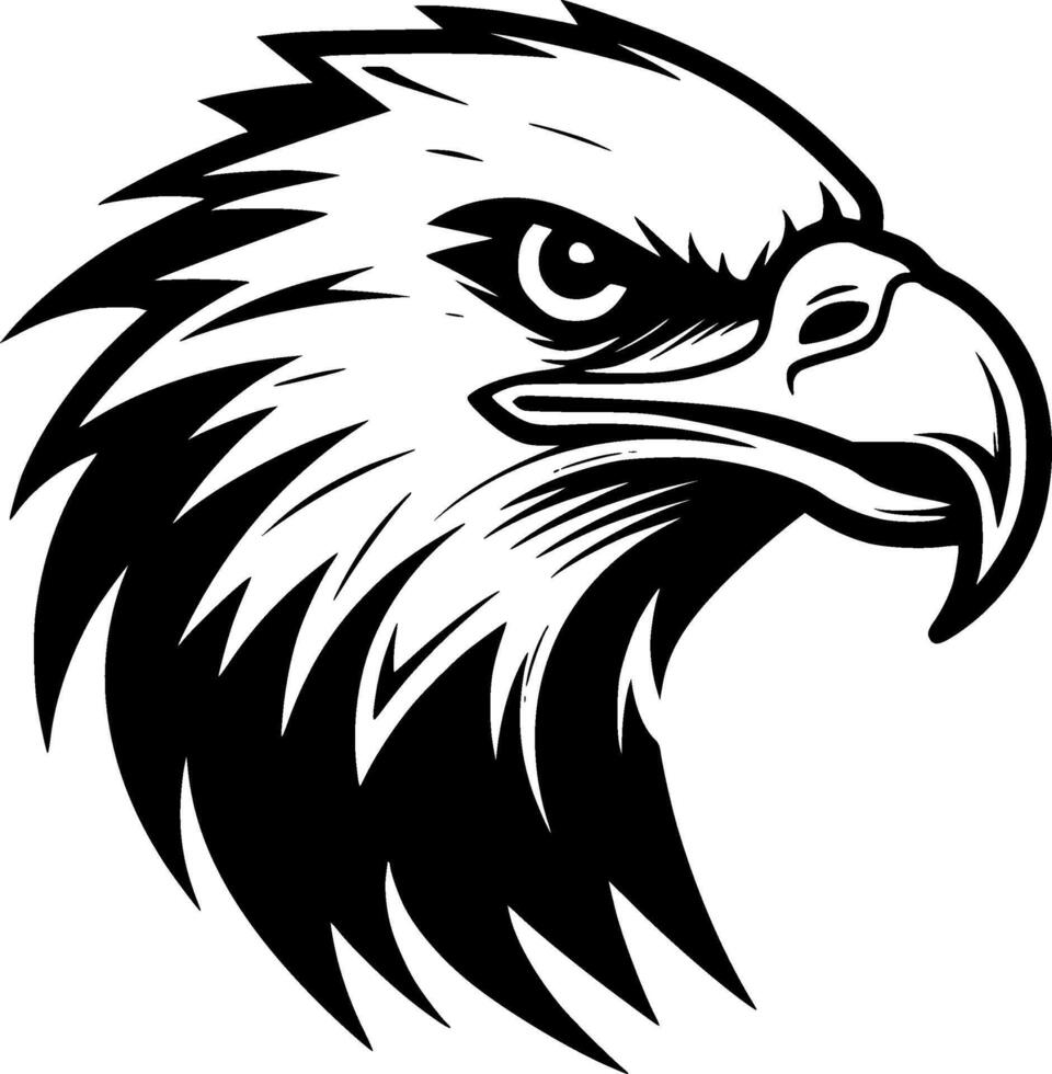 Eagle, Minimalist and Simple Silhouette - illustration vector