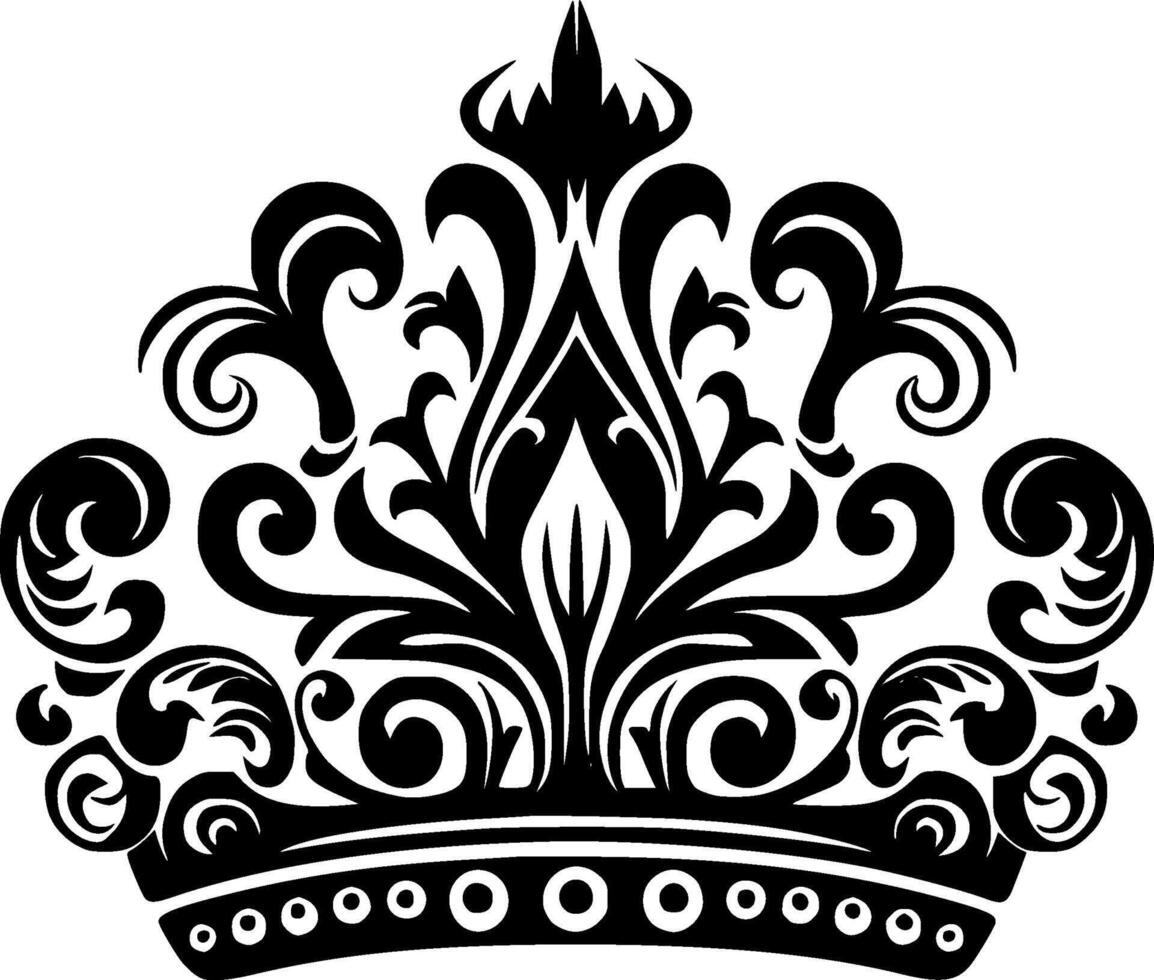 Crown, Minimalist and Simple Silhouette - illustration vector