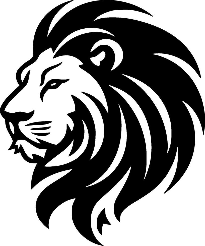 Lion - Minimalist and Flat Logo - illustration vector