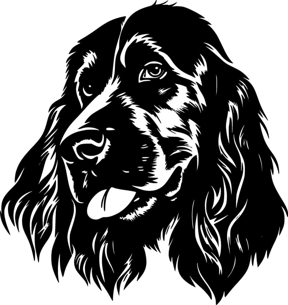 Cocker Spaniel - Minimalist and Flat Logo - illustration vector