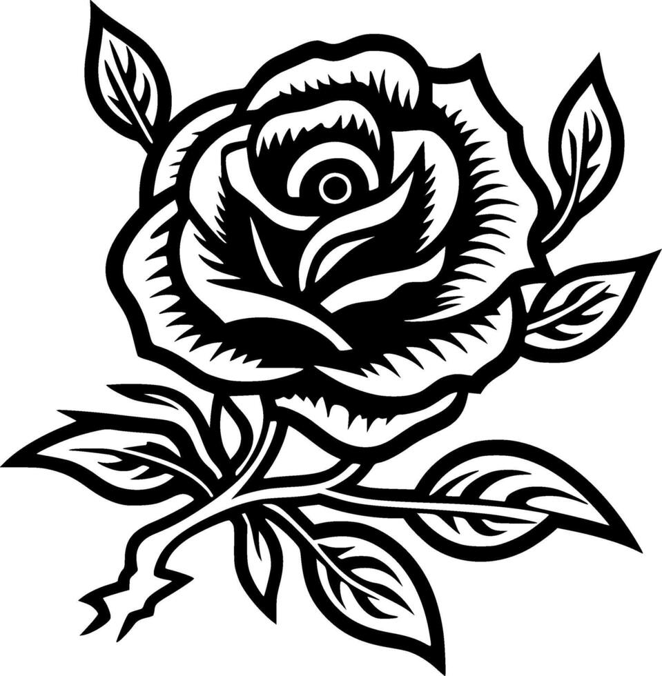 rosa, minimalista y sencillo silueta - ilustración vector