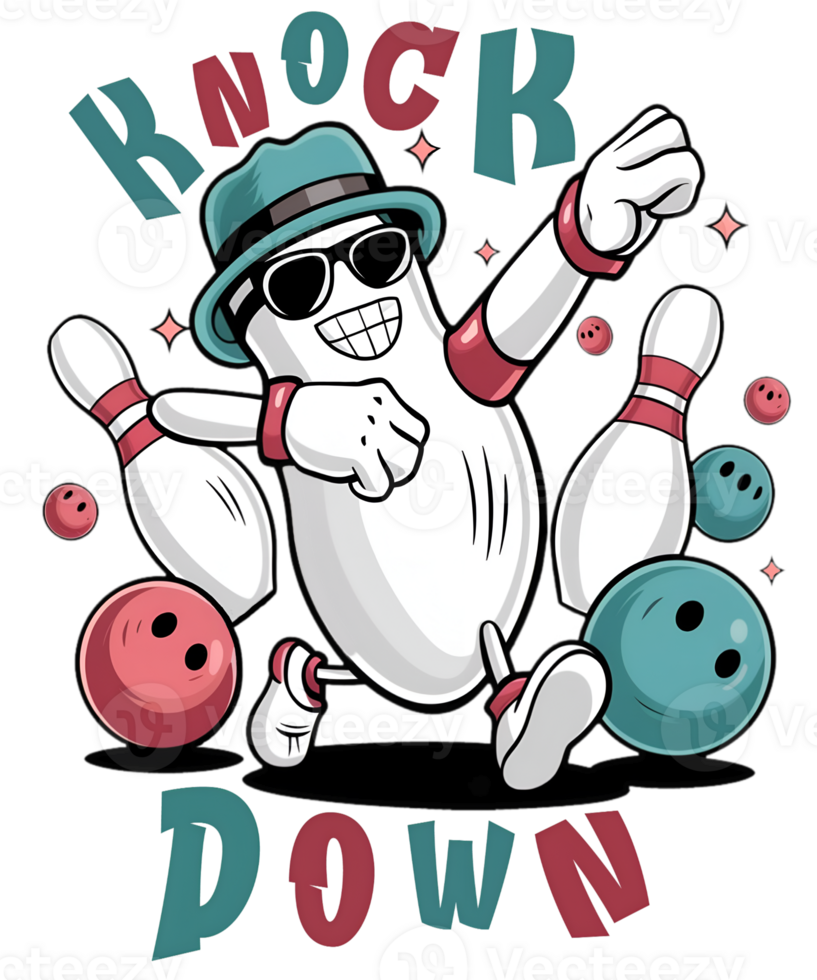 Bowling Knock Down png