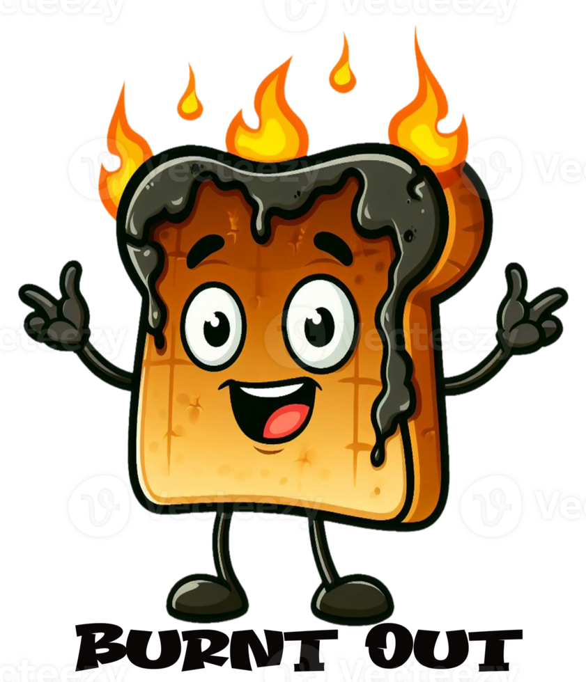 Funny Burnt Toast Man png
