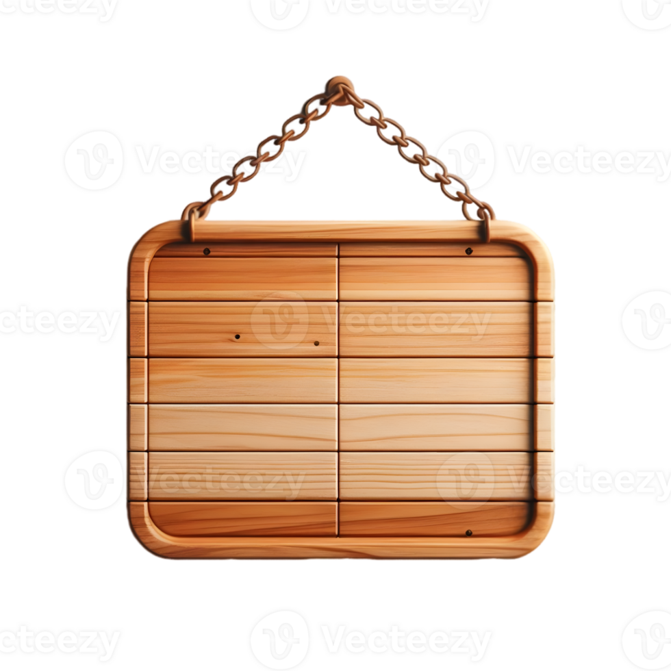 Pro wooden board on transparent background. png