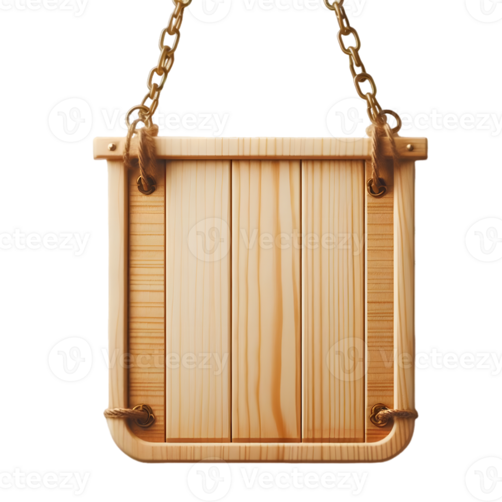 Pro wooden board on transparent background. png