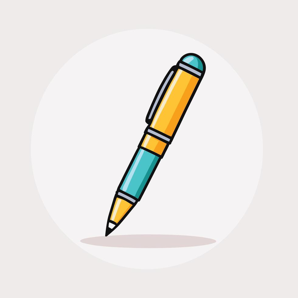 Hand-drawn style pen icon illustration design vector