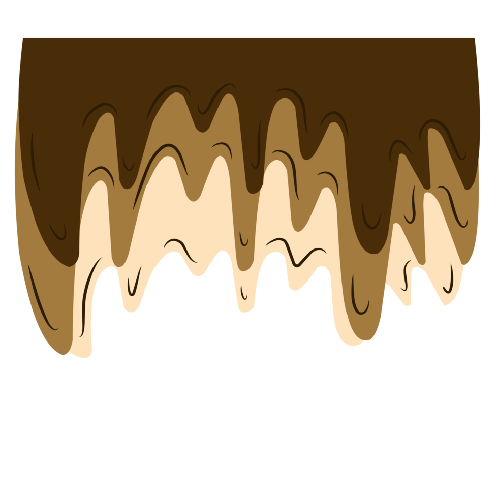 Melting chocolate drip png
