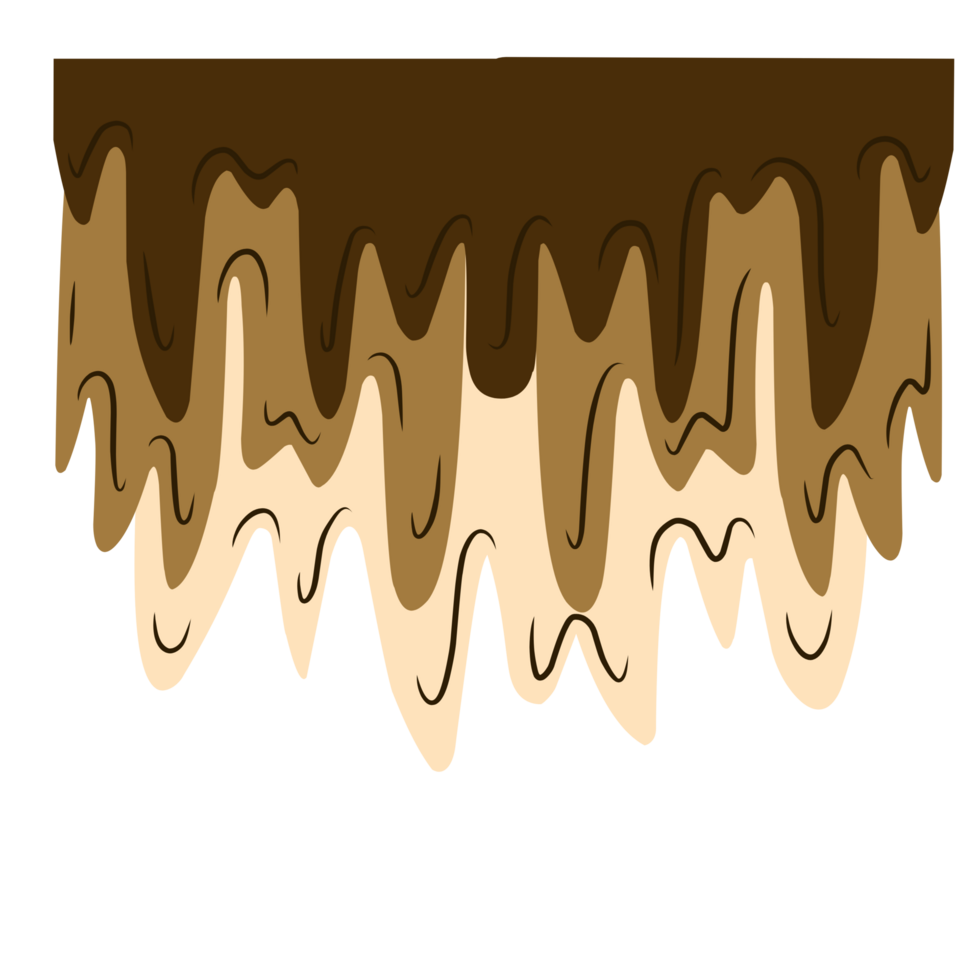 Melting chocolate drip png