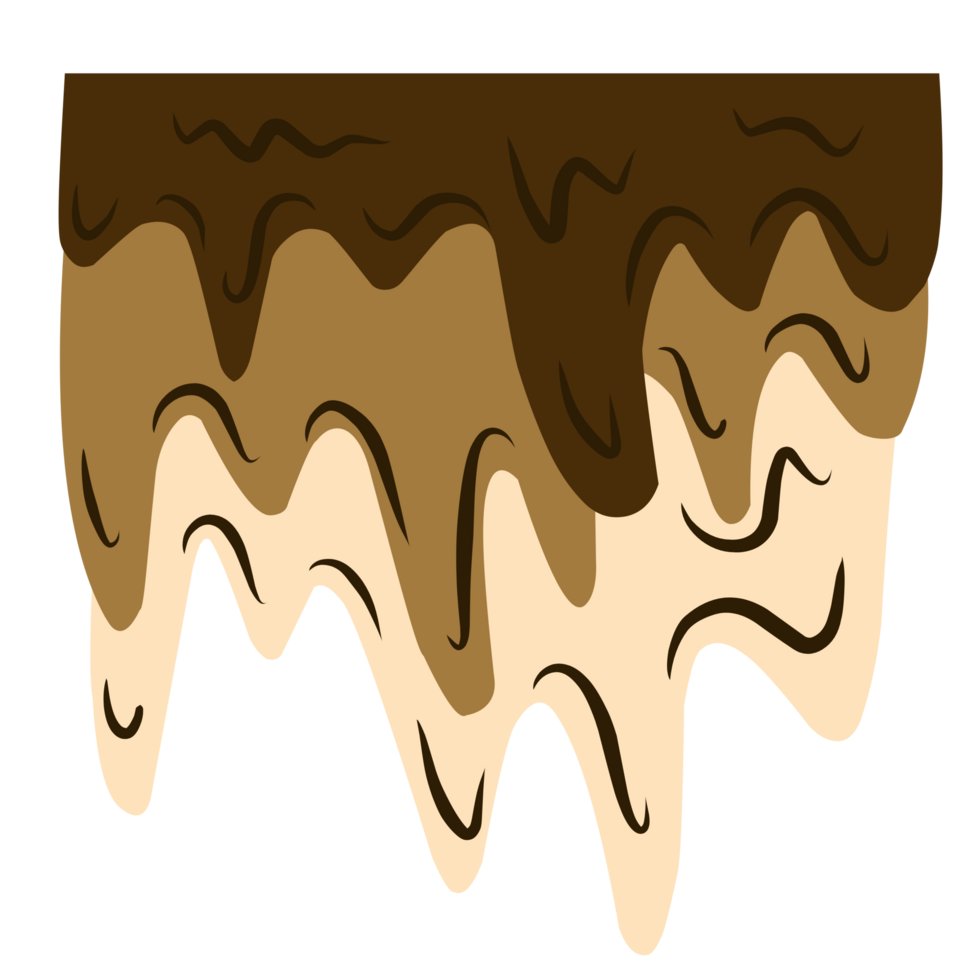 Melting chocolate drip png