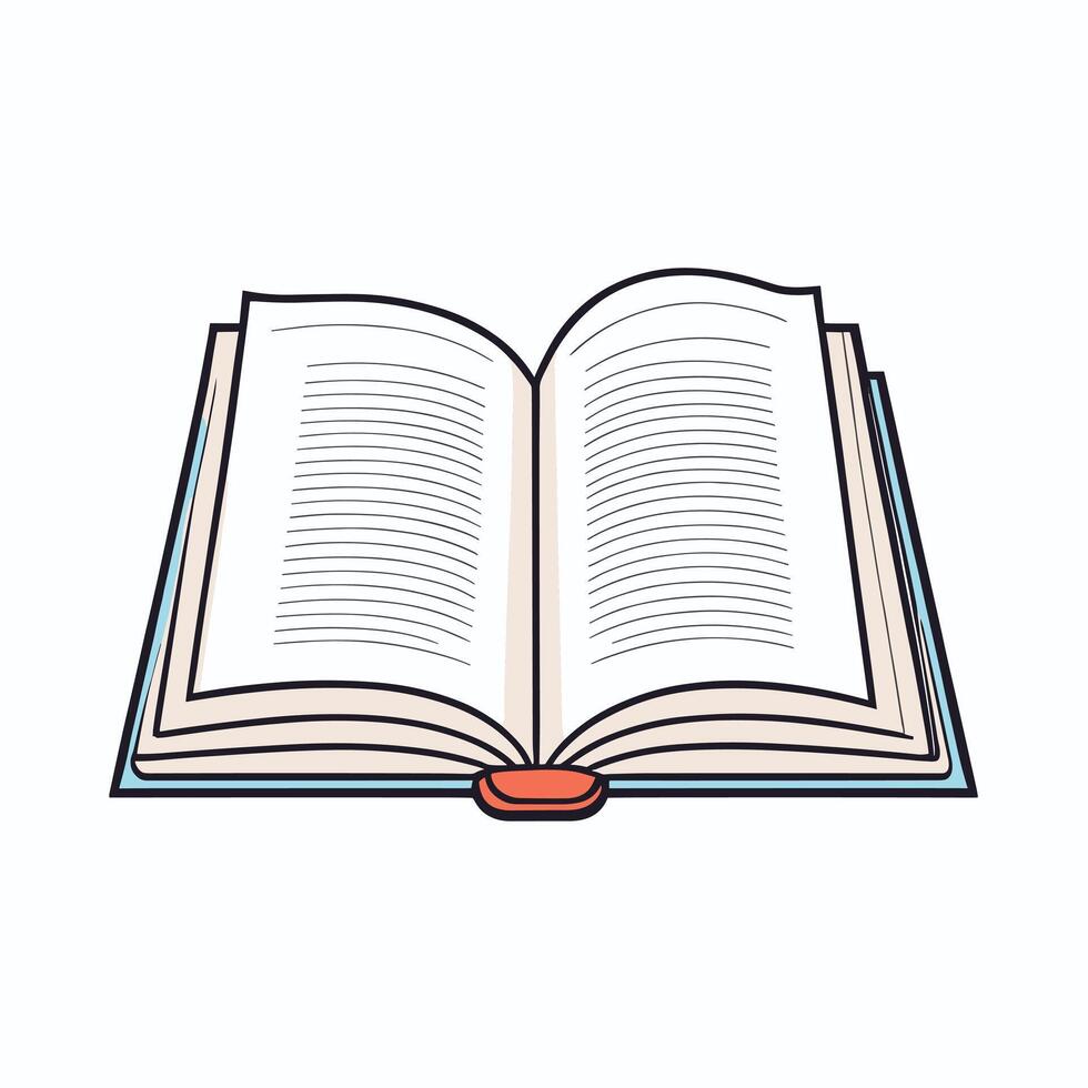 Open book illustration design vector