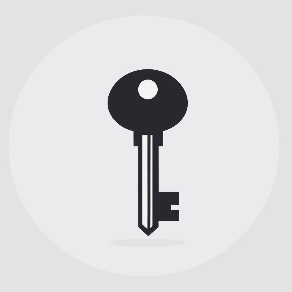 Key icon illustration minimalist design vector