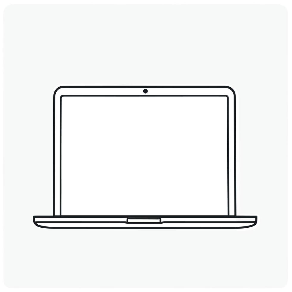 Laptop notebook clip art illustration vector
