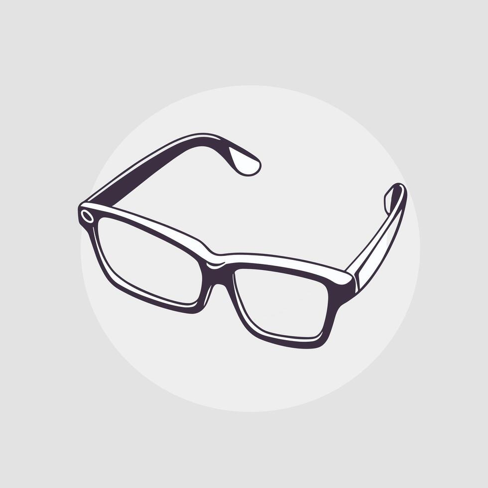 lentes icono acortar Arte ilustración vector