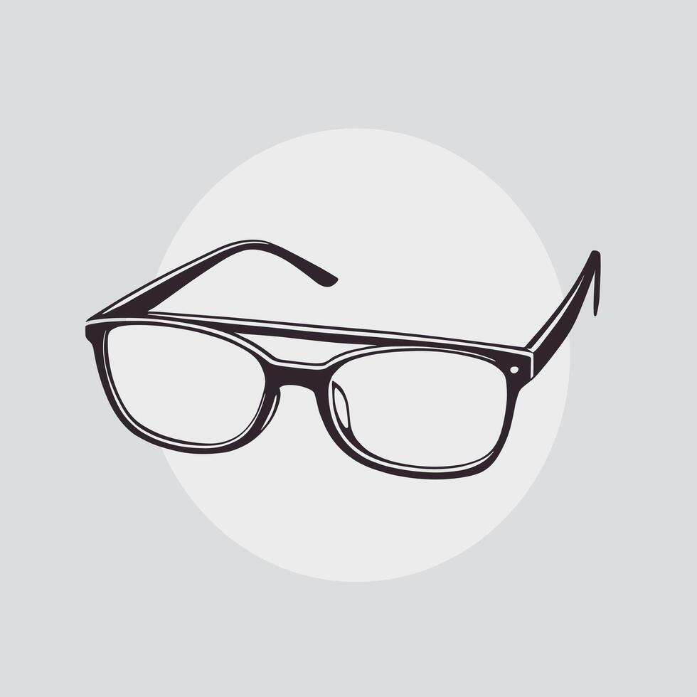 Glasses icon clip art illustration vector