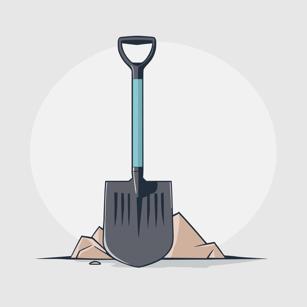 Shovel icon illustration design vector