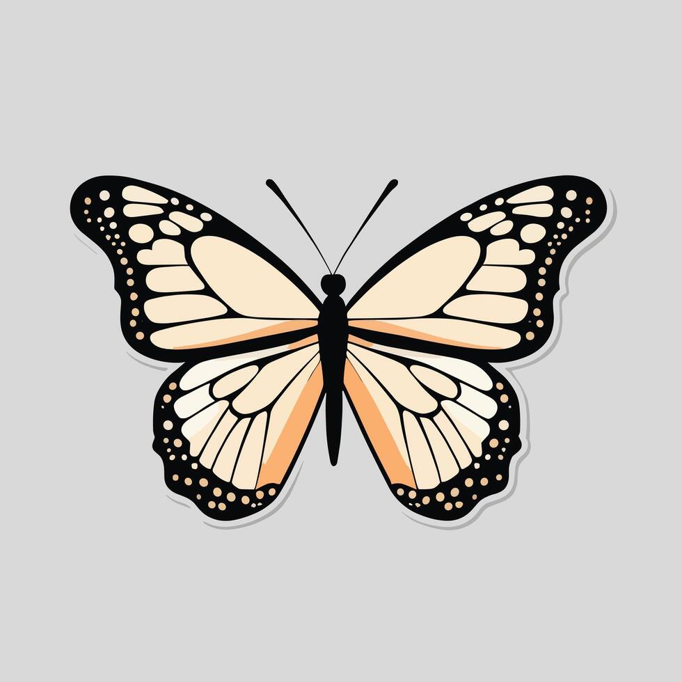 Butterfly illustration flat drawing vector