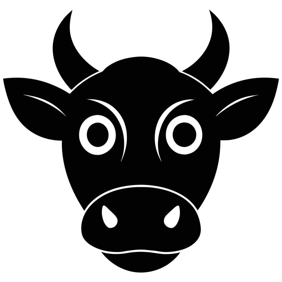fuerte toro cabeza ilustraciones - ideal para Deportes equipo logotipos, asador marca, y de temática occidental decoración vector
