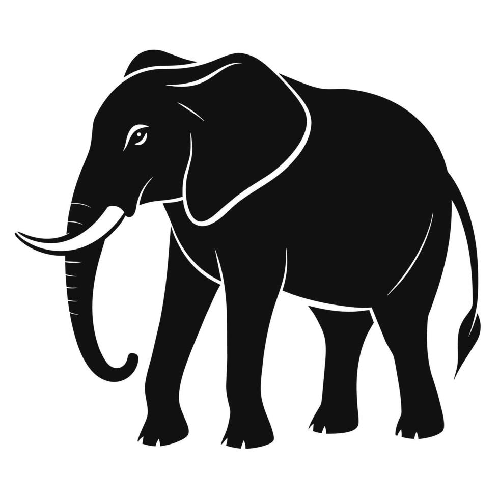 Elephant Illustrations - Ideal for Safari-Themed Decor, Children's Books, and Eco-Friendly Branding vector