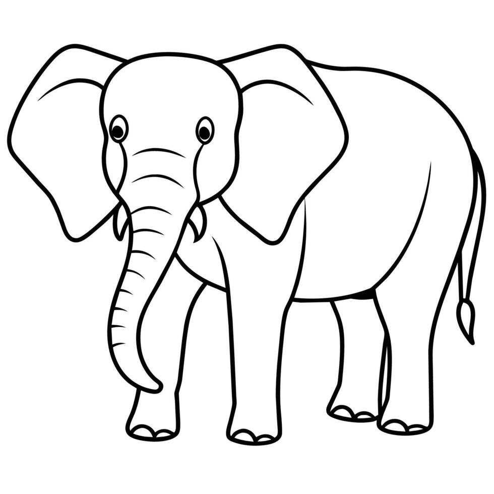 elefante ilustraciones - ideal para temática de safari decoración, para niños libros, y Respetuoso del medio ambiente marca vector