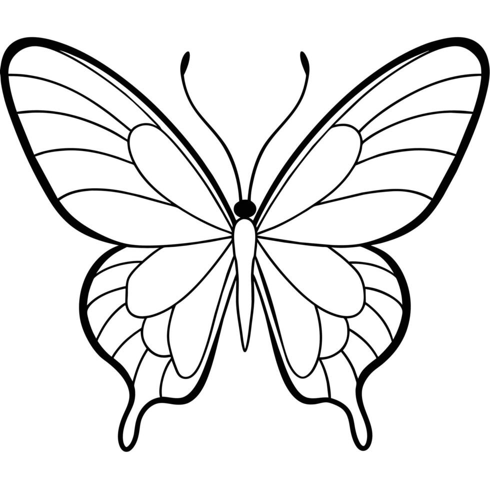 elegante mariposa ilustraciones - ideal para Boda invitaciones, hogar decoración, y Moda accesorios vector