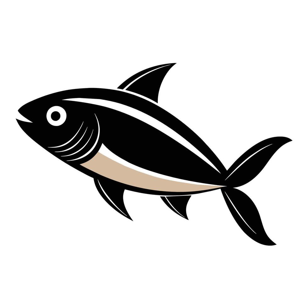 of Fish, Seafood on White Background vector