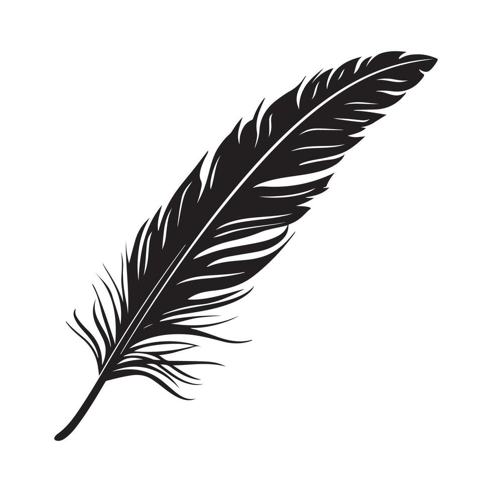 Feather logo template Image vector