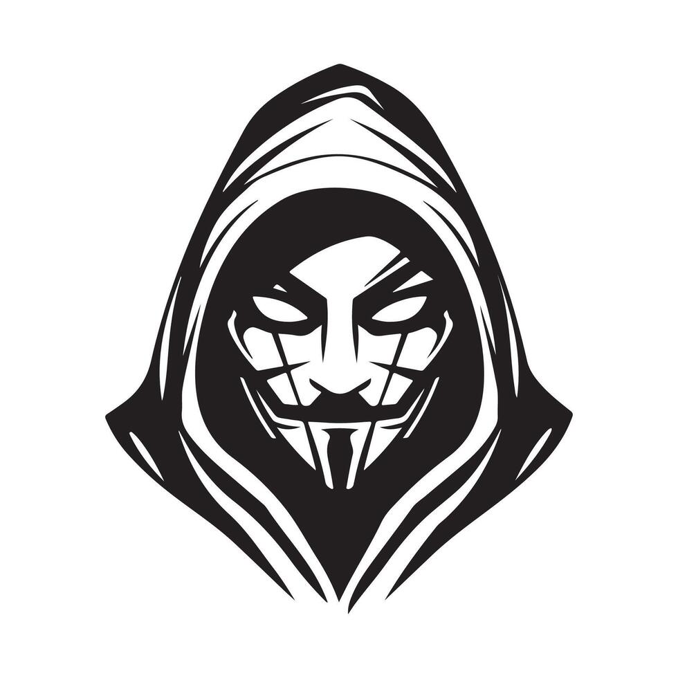 hacker logo arte, iconos, y gráficos vector