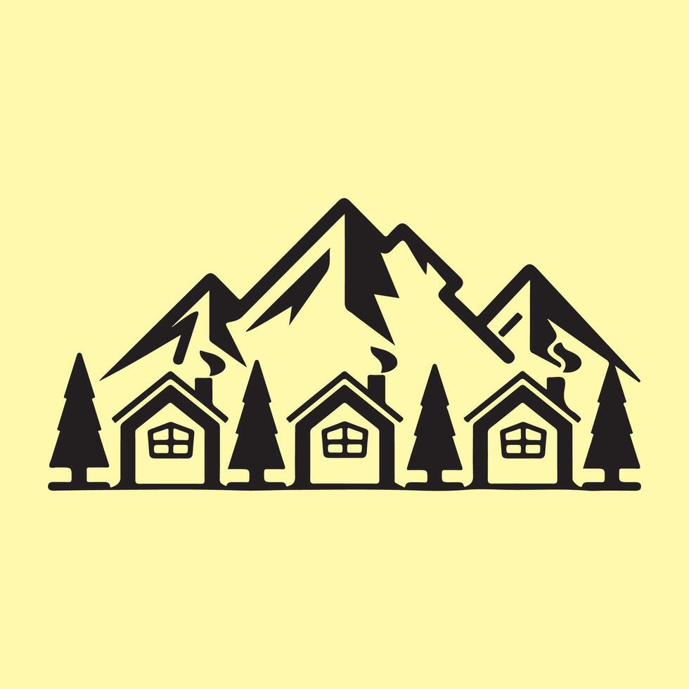 Lodging Logos Art, Icons, and Graphics vector