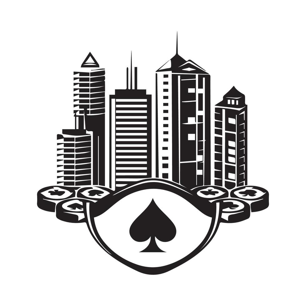 Casino place s and Illustrations vector
