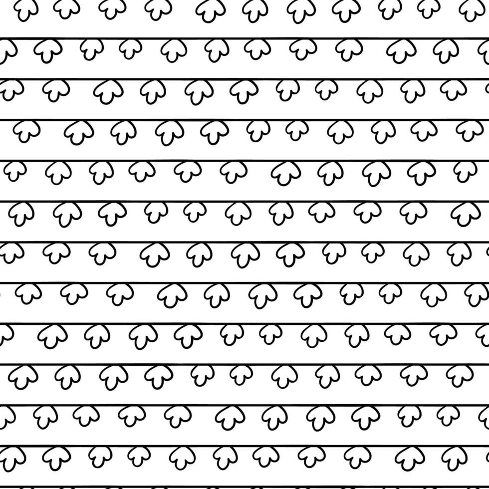 Stylish monochrome doodles. Hand drawn pattern. Hand drawn background, cover. vector