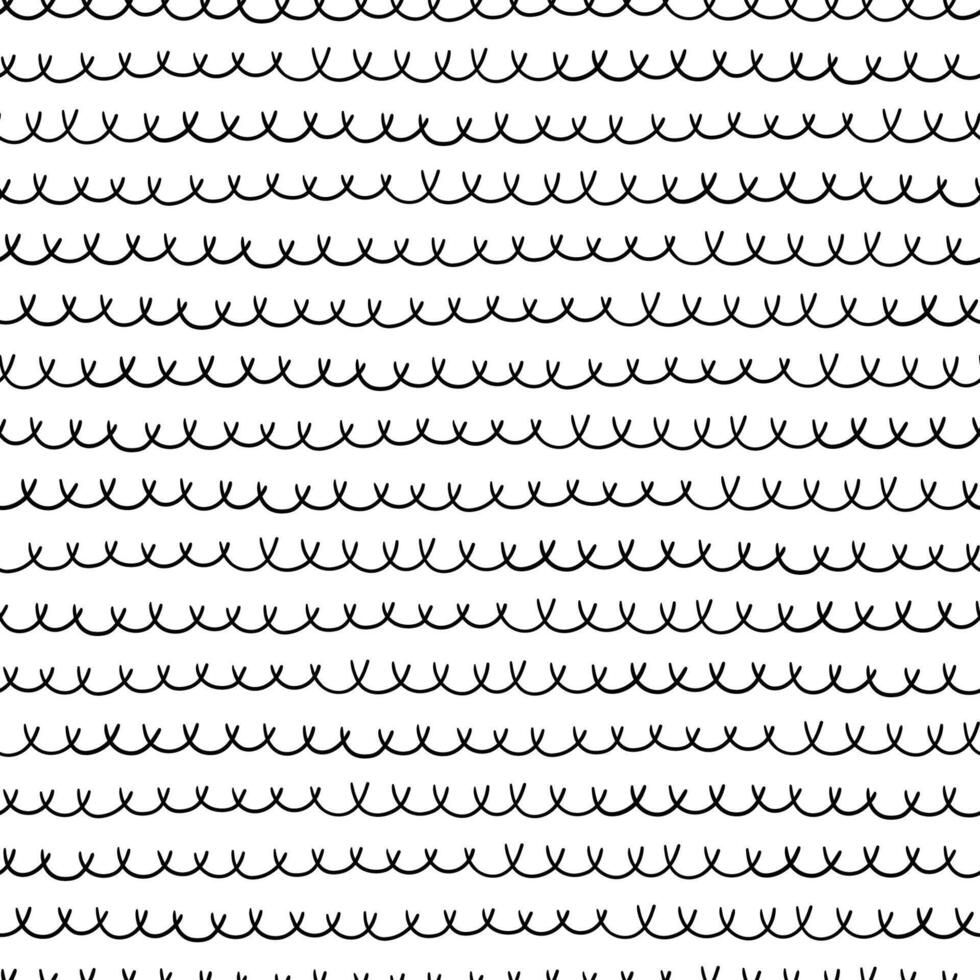 Expressive seamless abstract background in black and white. Seamless Hand drawn pattern vector