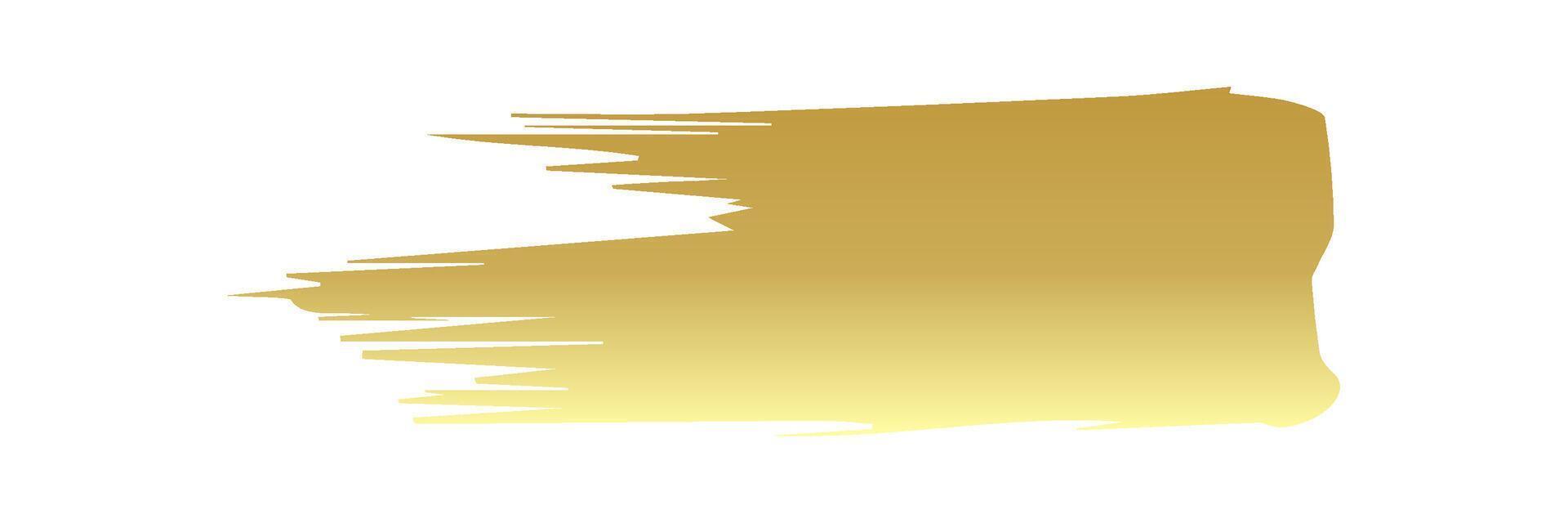 Gold paint brush stroke, ink splatter and artistic design elements. Dirty watercolor texture, box, frame, grunge background, splash or creative shape for social media. Abstract drawing. vector