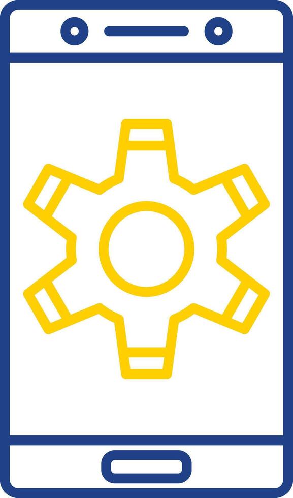 Setting Line Two Color Icon vector