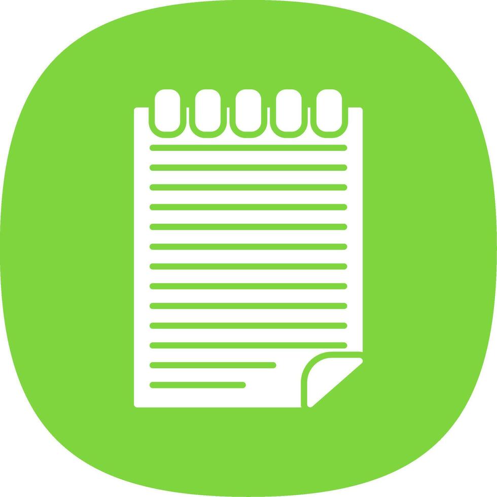 Accounting Glyph Curve Icon vector