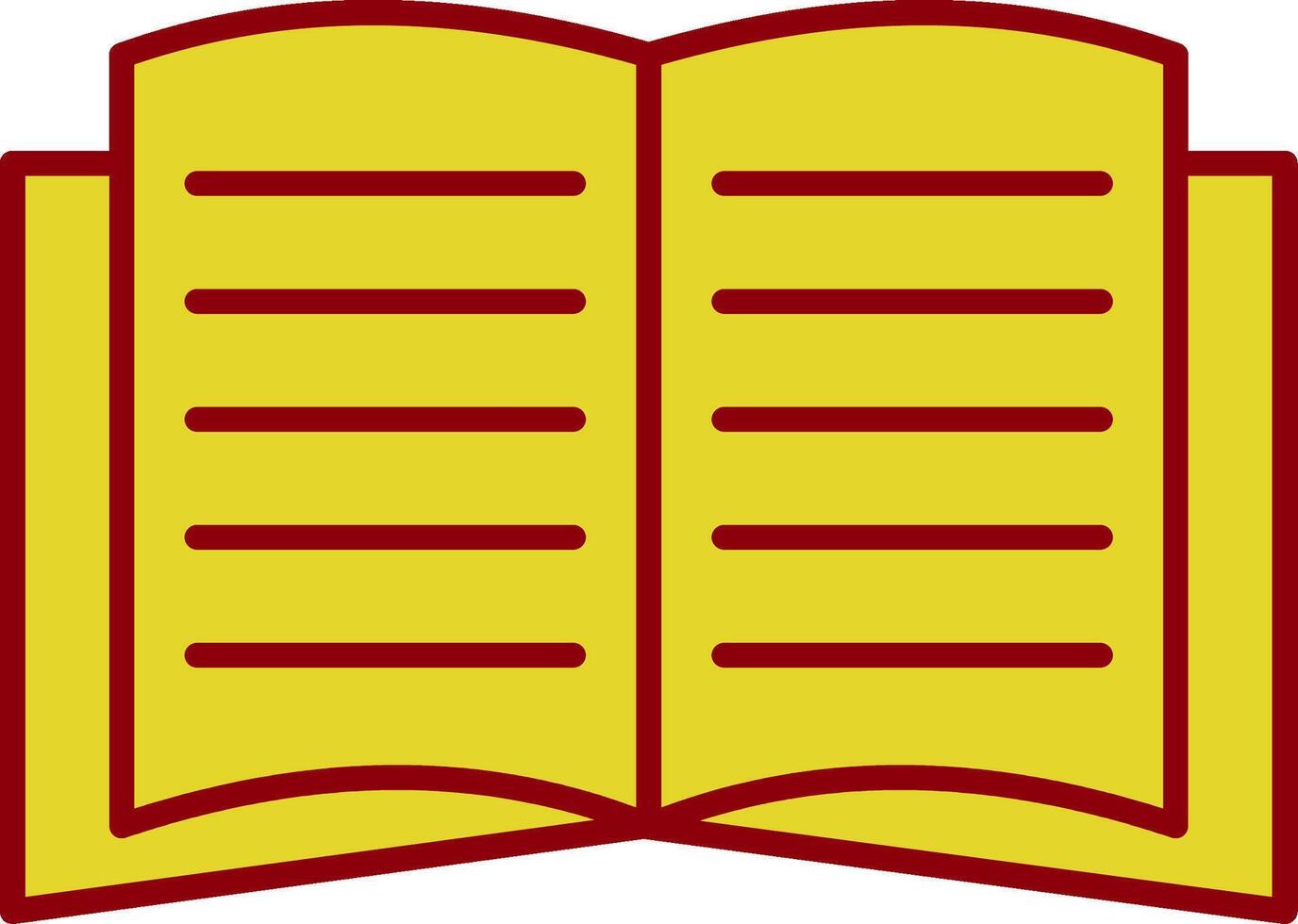 Book Glyph Curve Icon vector