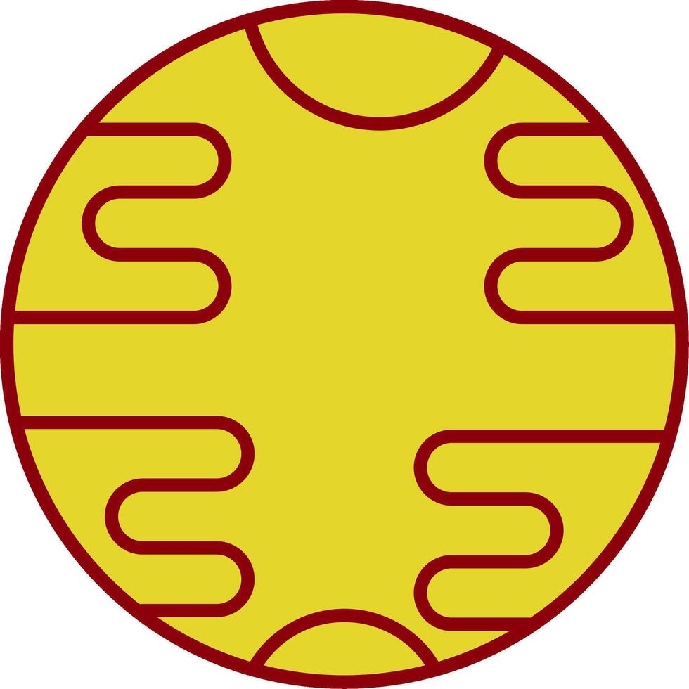 Uranus Line Two Color Icon vector